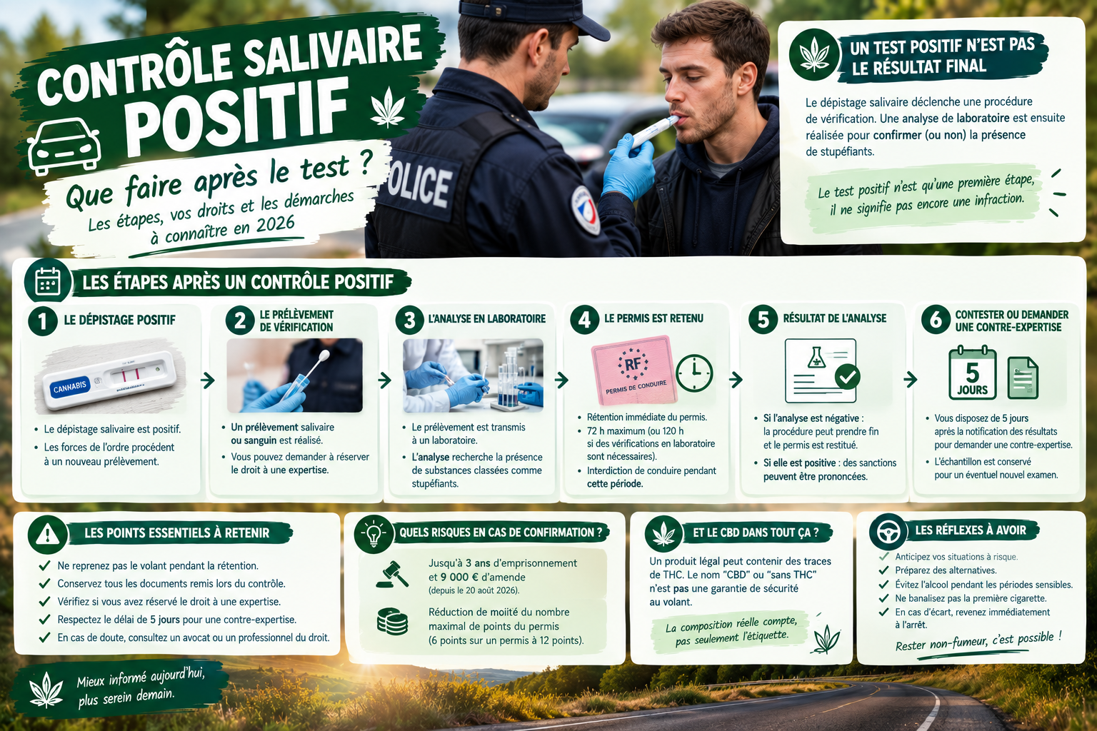 Contrôle salivaire positif : que faire après le test ?