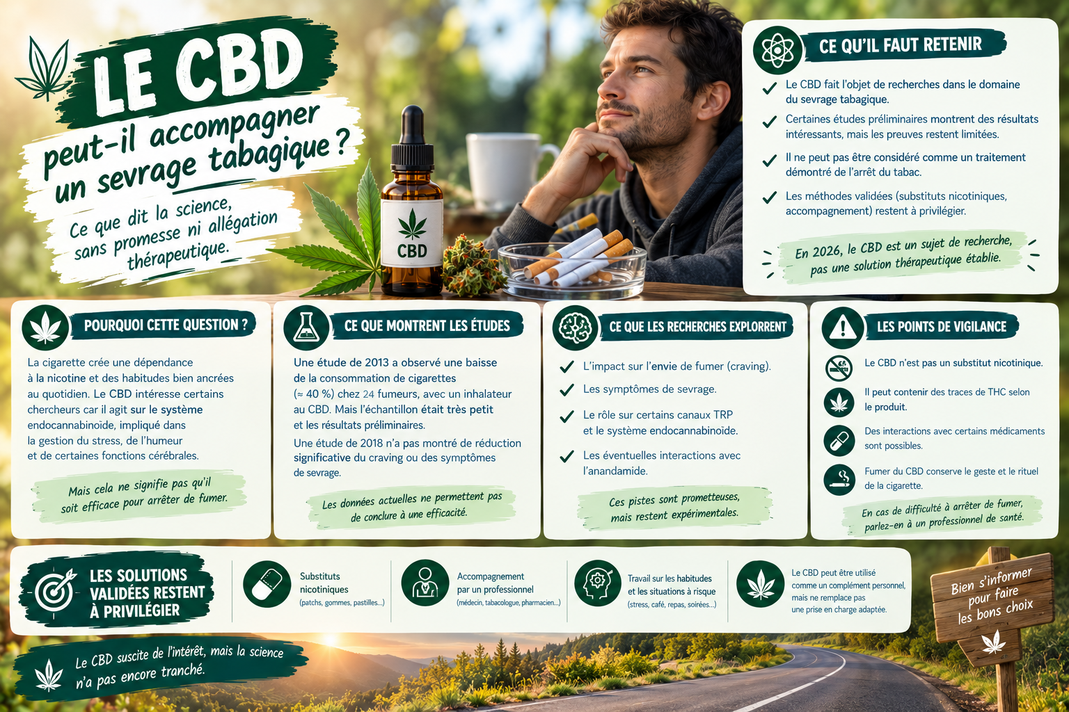 CBD et sevrage tabagique : que dit la science ?