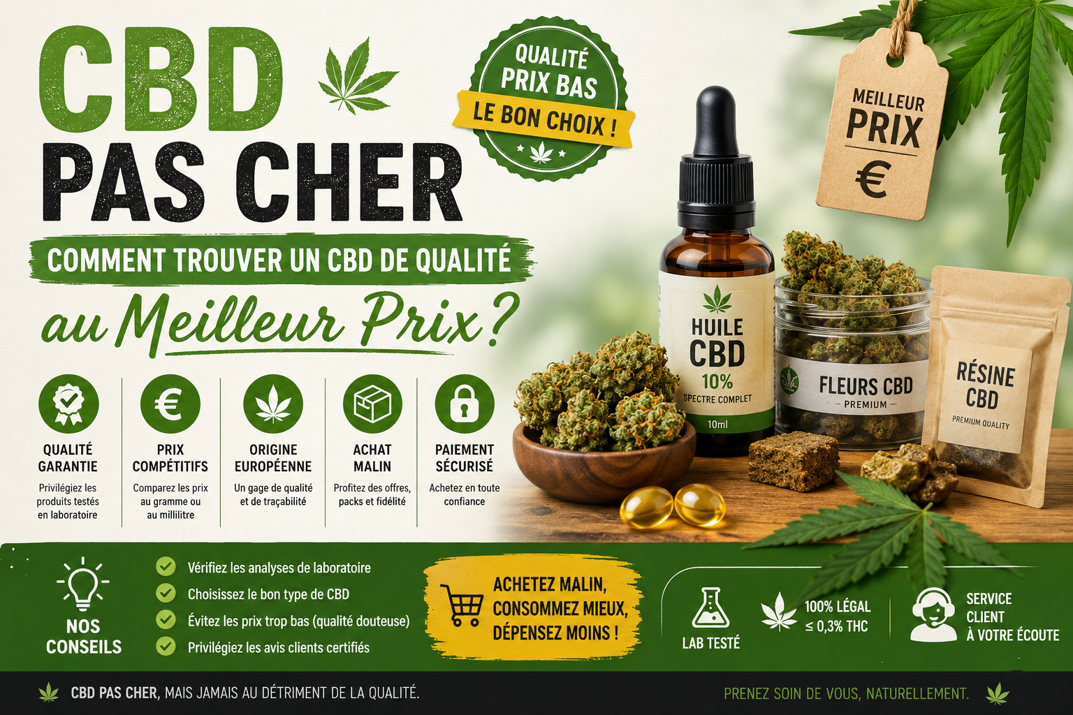 CBD Pas Cher : Comment Trouver un CBD de Qualité au Meilleur Prix ?